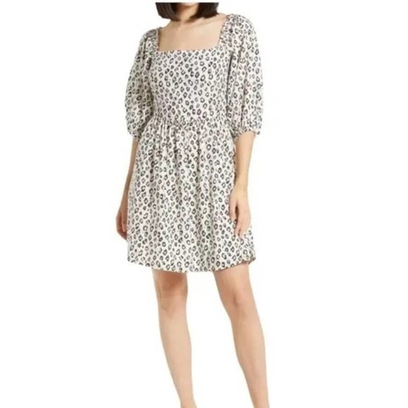 NEW Billabong Dress Sweet Demeanor Animal Leopard Print Women's Size Small - Picture 1 of 14